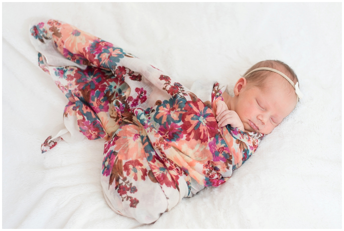 Kingwood photographer's at-home newborn portrait session with mix of lifestyle and posed portraits