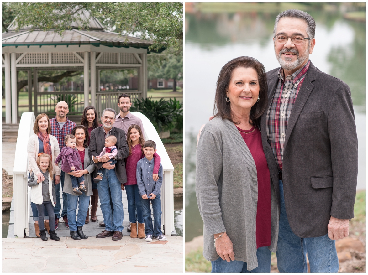 Extended family portrait session in Sugar Land